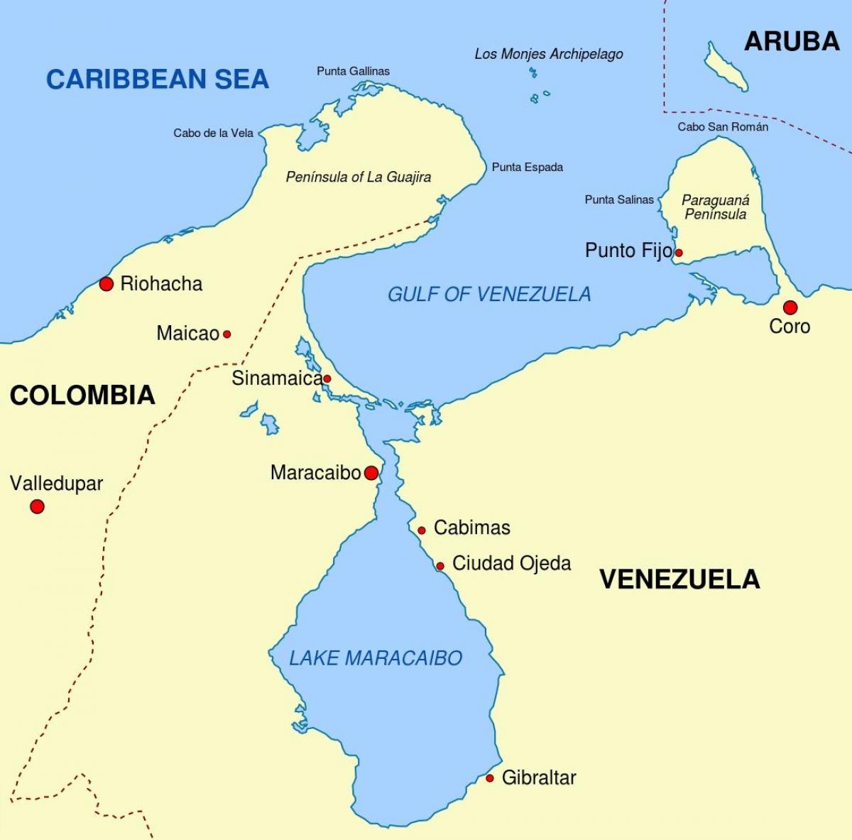 mapa golkoan venezuela