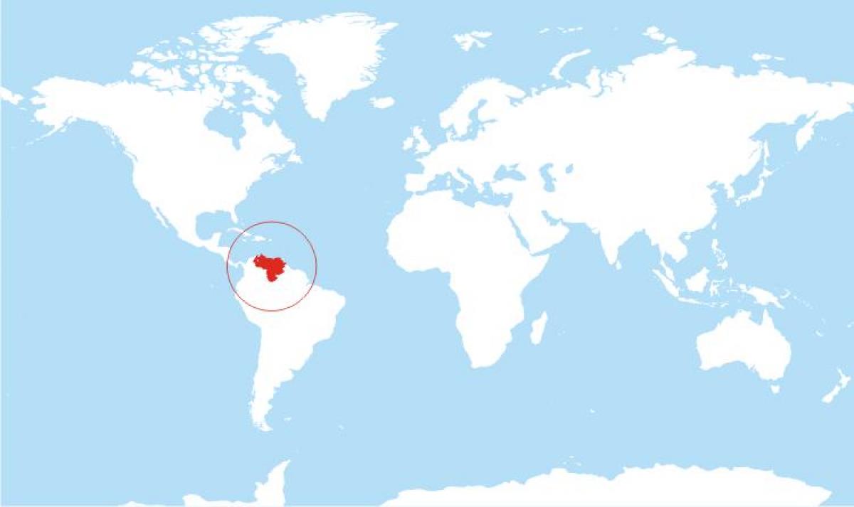mapa venezuela kokapena munduarekin