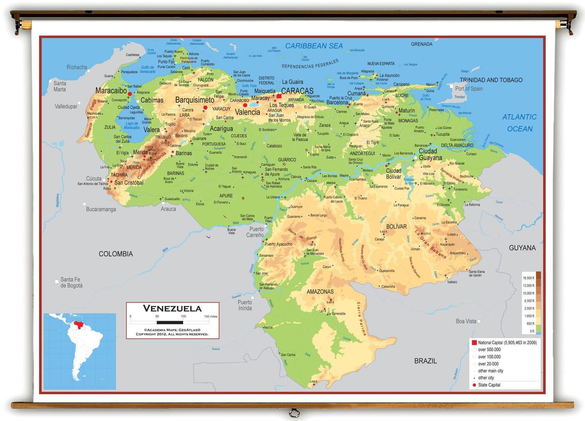 mapa venezuela kota