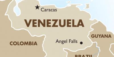 Venezuelako hiriburua mapa