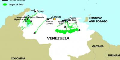 Venezuela petrolio erreserba mapa