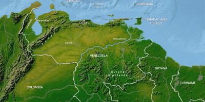 Mapa venezuelako geografia